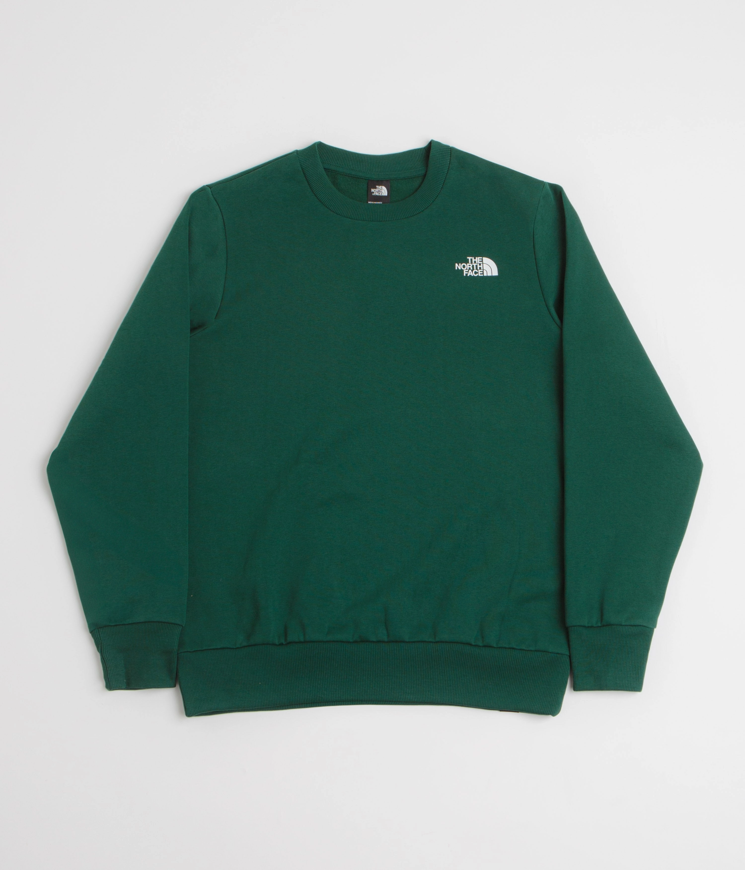 The North Face Simple Dome Crewneck Sweatshirt - Hunter Green fade resistance