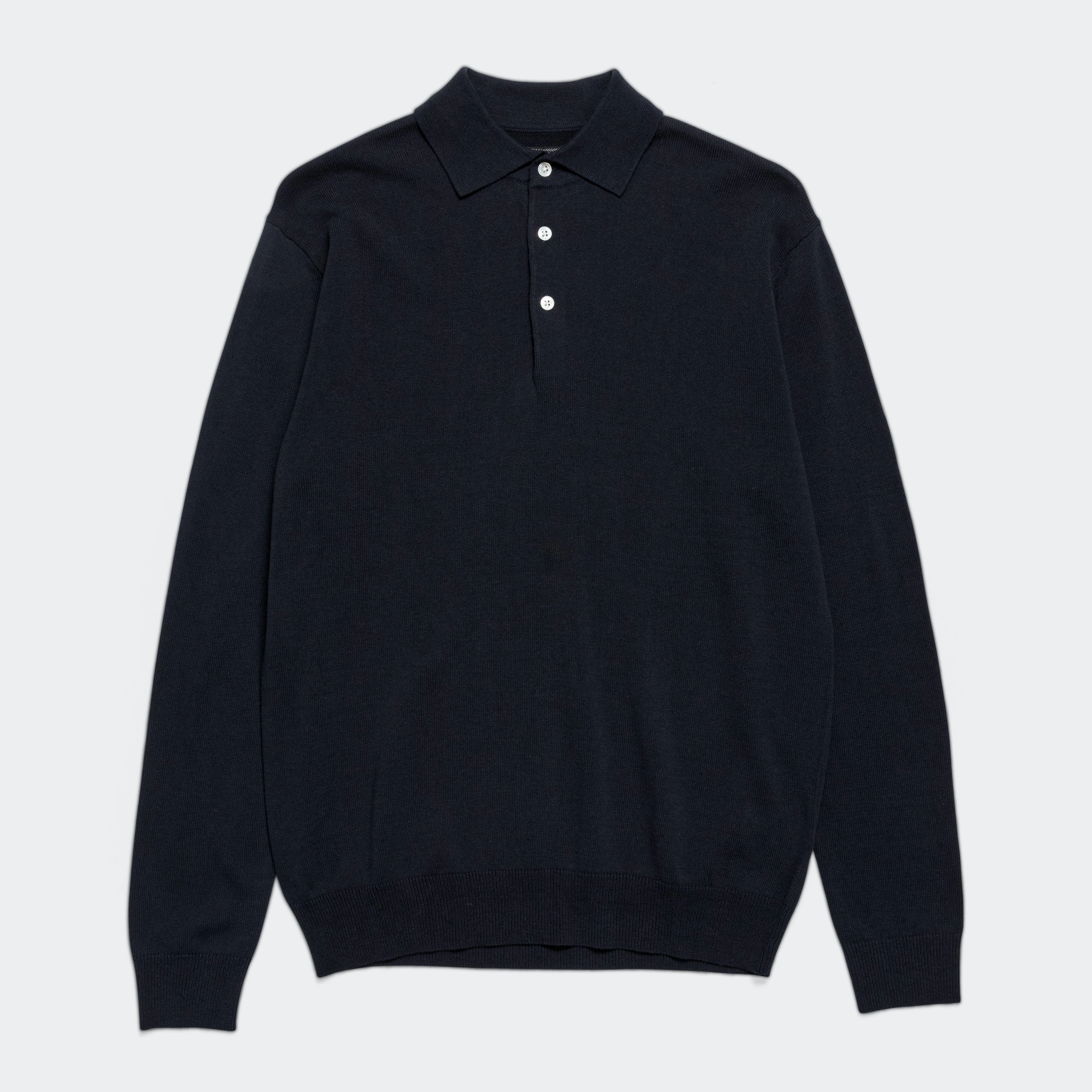 Designer Look Artistic Design Knit Polo 12G - Navy