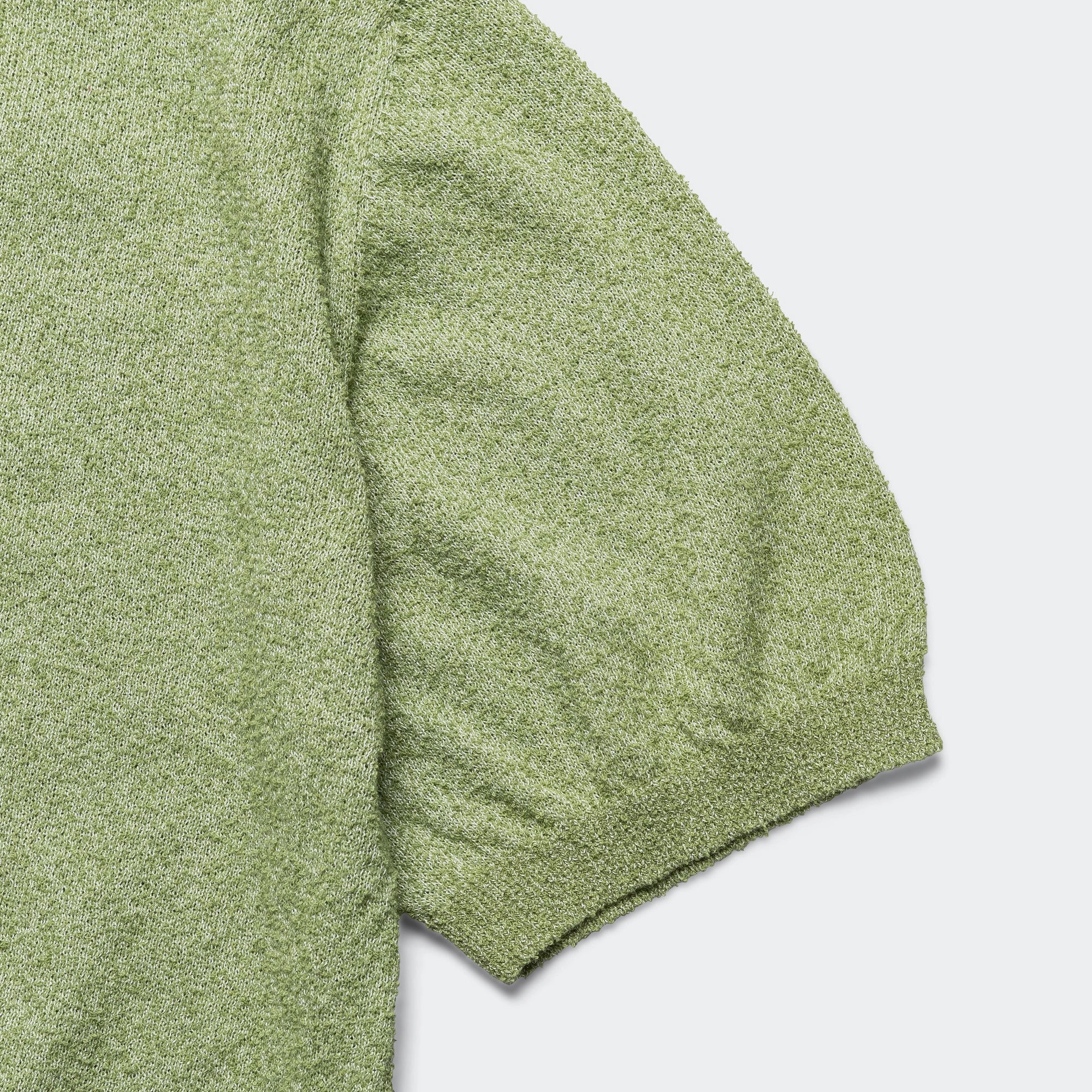 Knit Polo Boucle - Olive Adjustable Cuff Closure Interview Ready