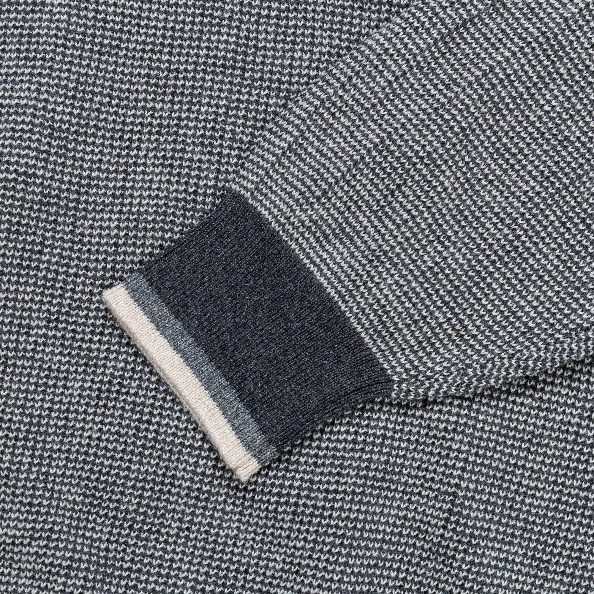 Knit Polo Collar Line - Charcoal Grey Modern Style Casual Hangout