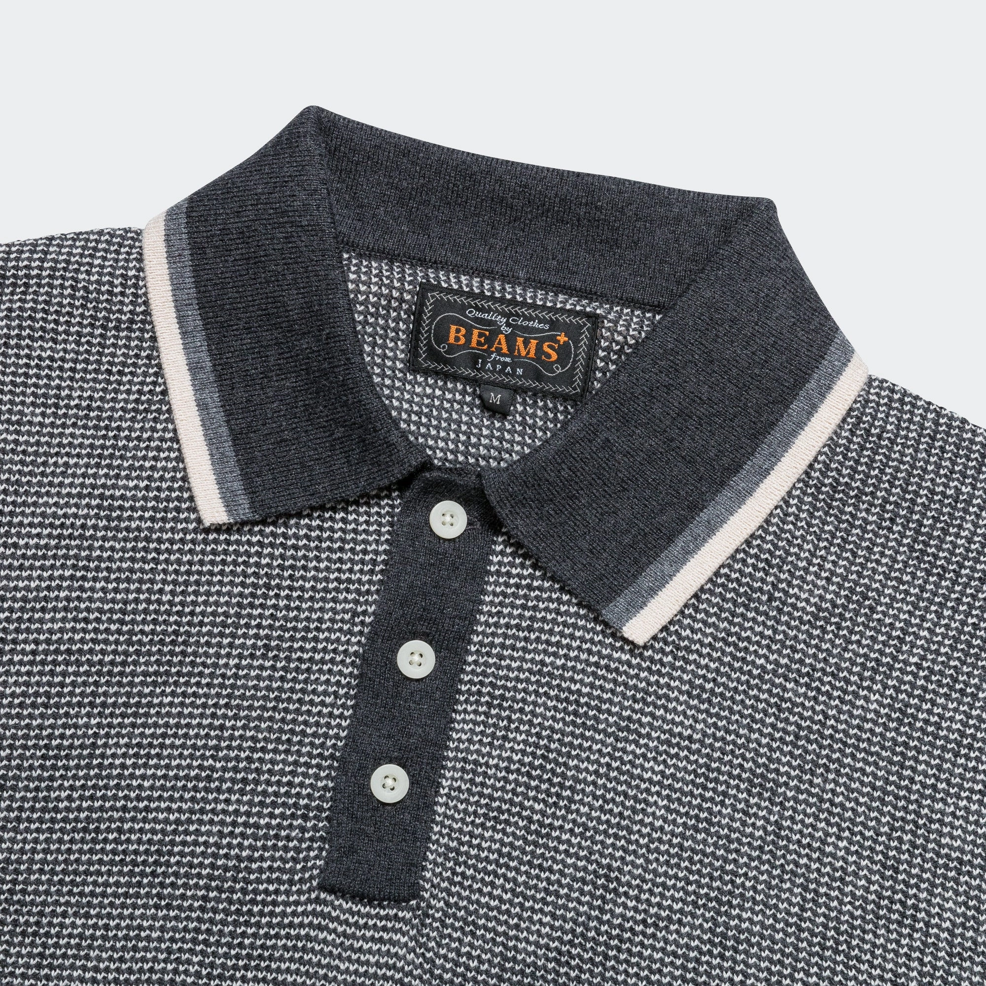 Knit Polo Collar Line - Charcoal Grey Poolside Lounge Graduation Attire