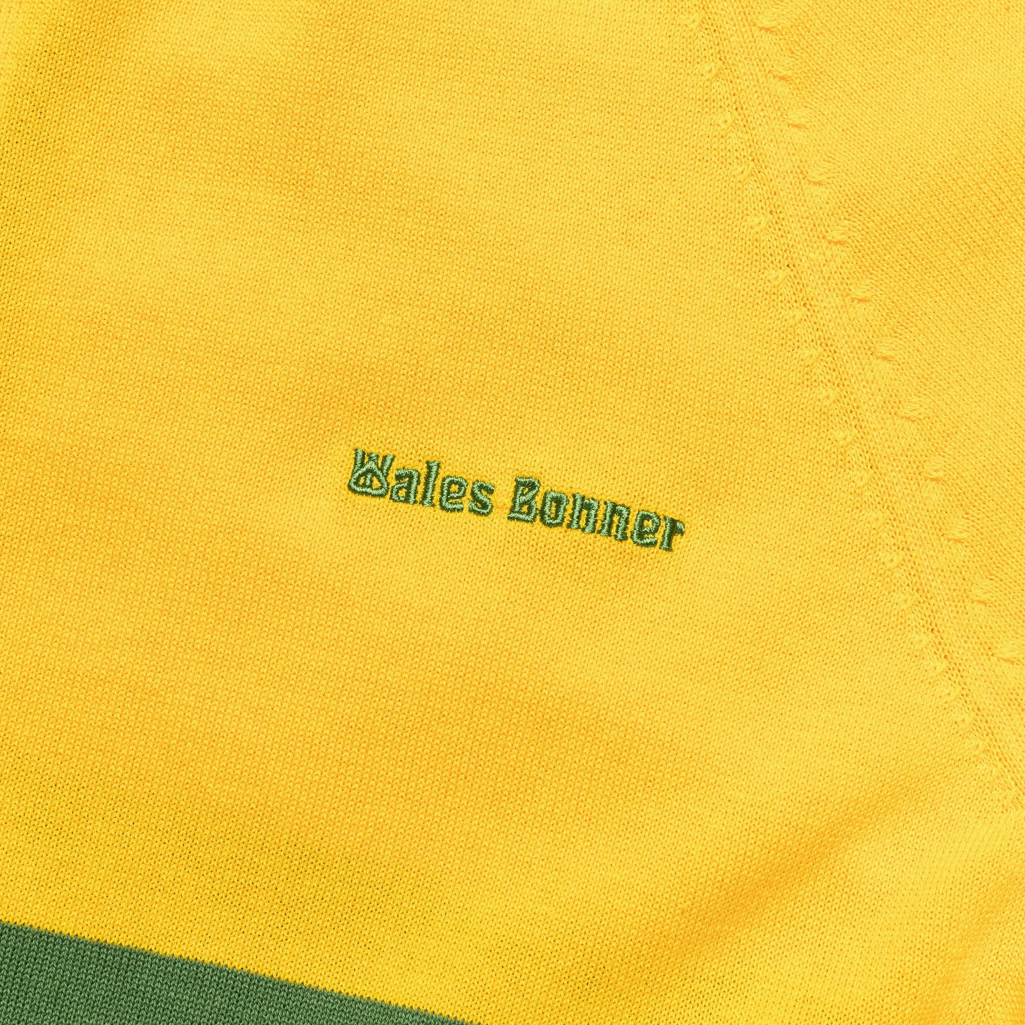 Elastic cuffs Knit Track Top x Wales Bonner - Bold Gold/Crew Green