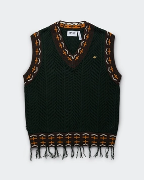 Transition Wear Reinforced Elbow Panels Knit Vest by Edison Chen x CLOT - Green Night