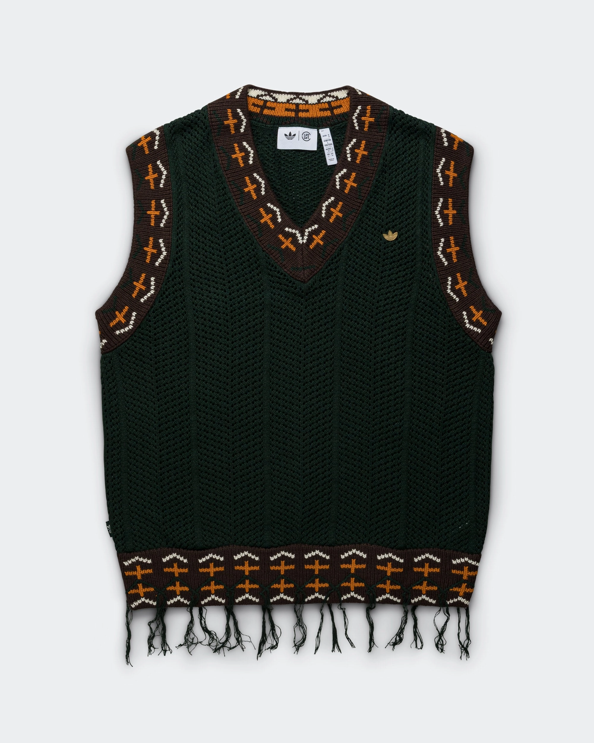 Transition Wear Reinforced Elbow Panels Knit Vest by Edison Chen x CLOT - Green Night