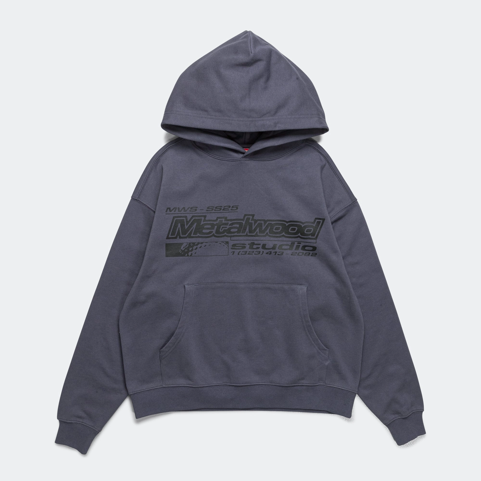La Brea Shop Hooded Sweatshirt - Gunmetal casual party