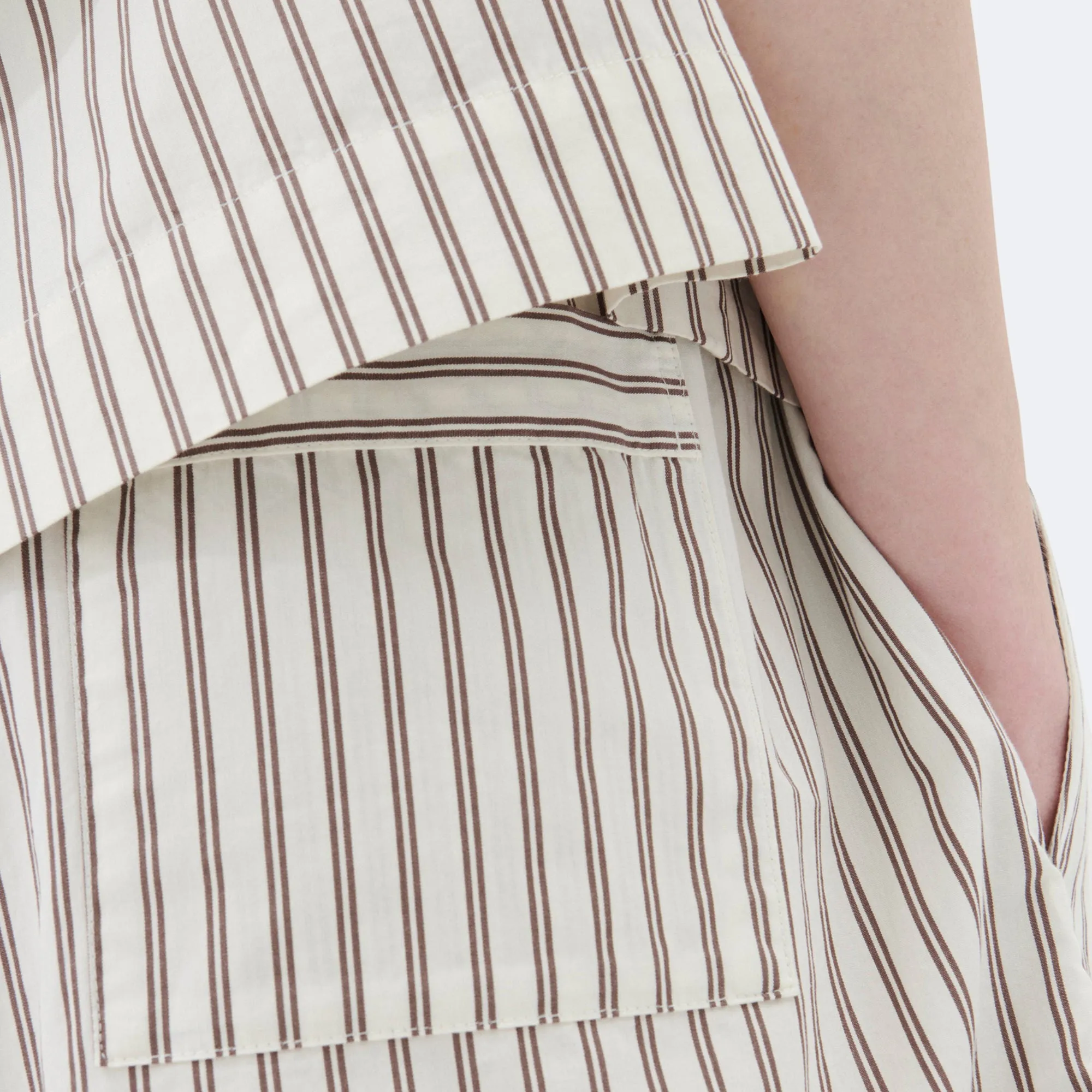 dance clothing Pyjama Shorts - Hopper Stripes Cotton Poplin