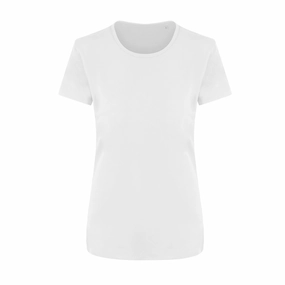 Ladies Ambaro Recycled Sports T-Shirt | ARCTIC WHITE Chic Style