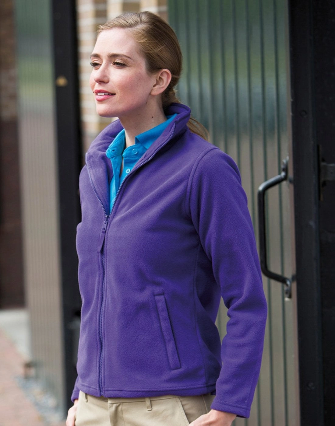 Ladies Microfleece Jacket | BLACK Washable Interior