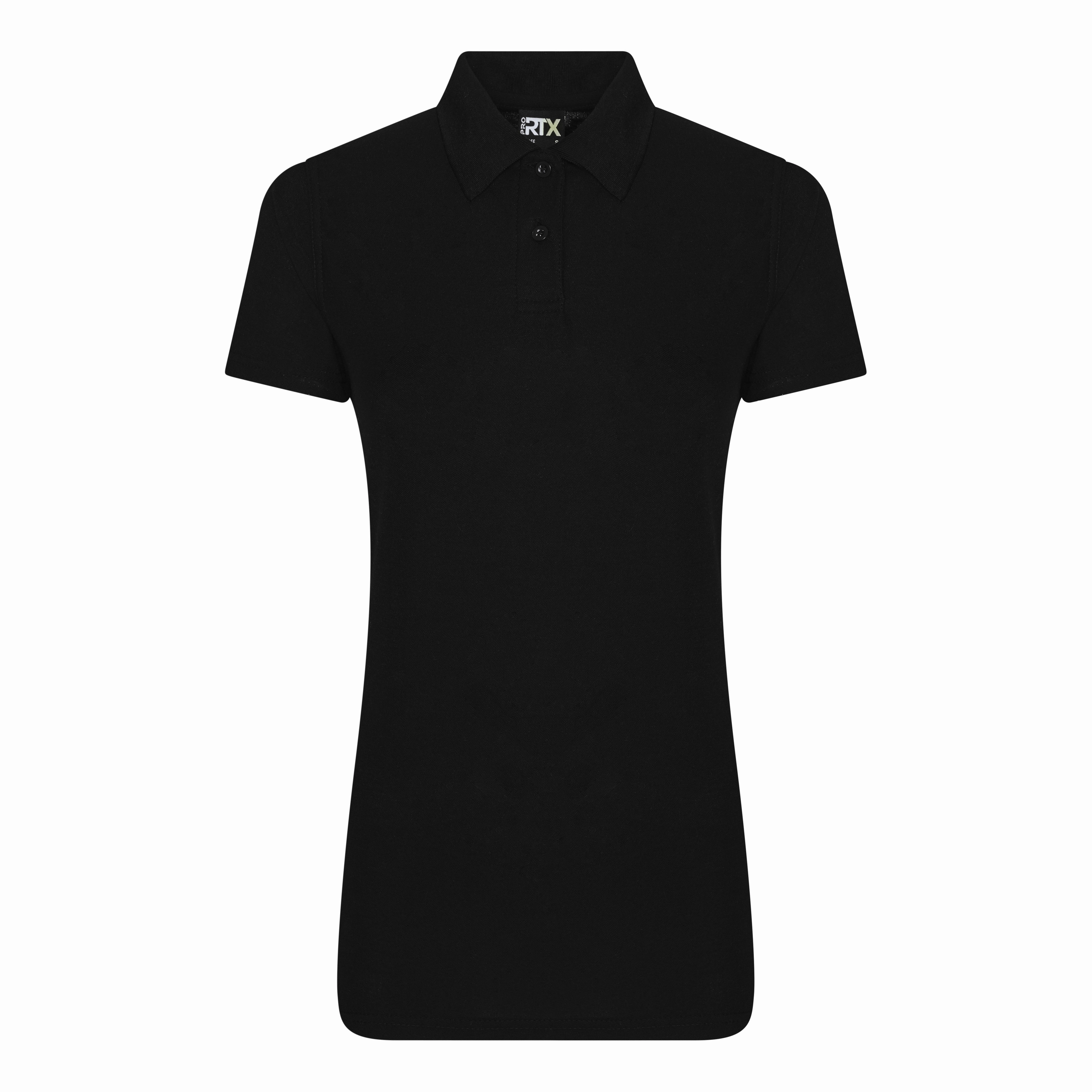Ladies Pro Polyester Polo | BLACK Essential Style