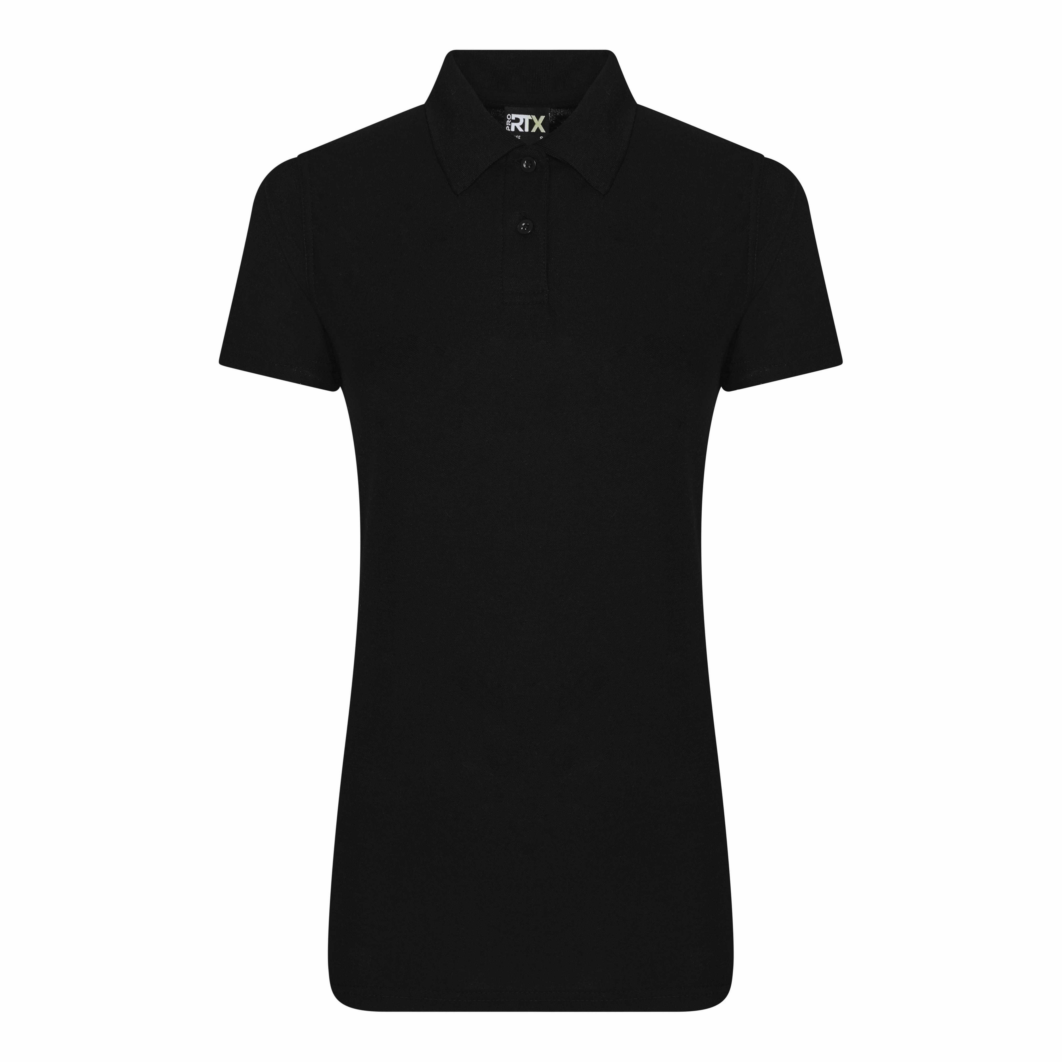 Layered Vibe Ladies Pro Polyester Polo | BLACK