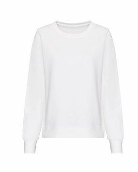 Ladies Sweatshirt | ARCTIC WHITE tag accents Everyday Comforts