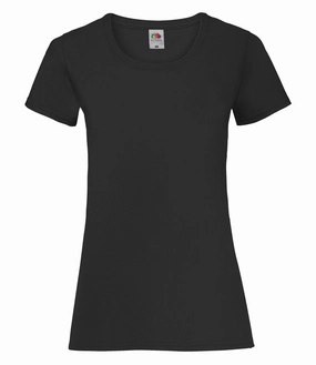 athletic style Chilly Day Comfort Lady-Fit Valueweight T | BLACK