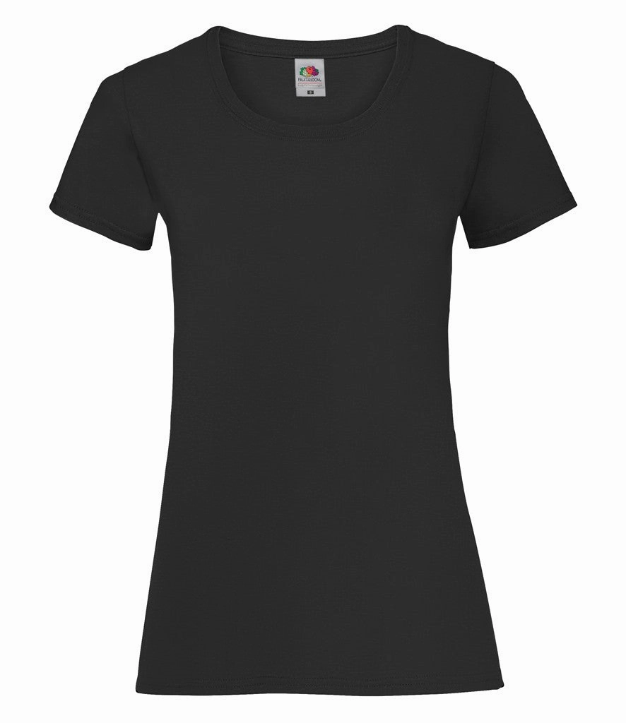 athletic style Chilly Day Comfort Lady-Fit Valueweight T | BLACK