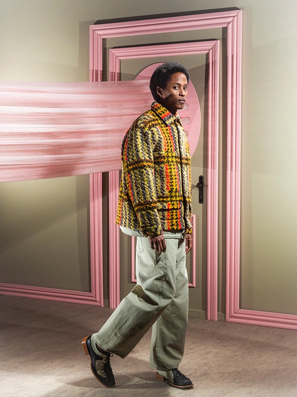 Lamington Jacket - Multi Colored Checks Seamless Integration suitable for formal meetings