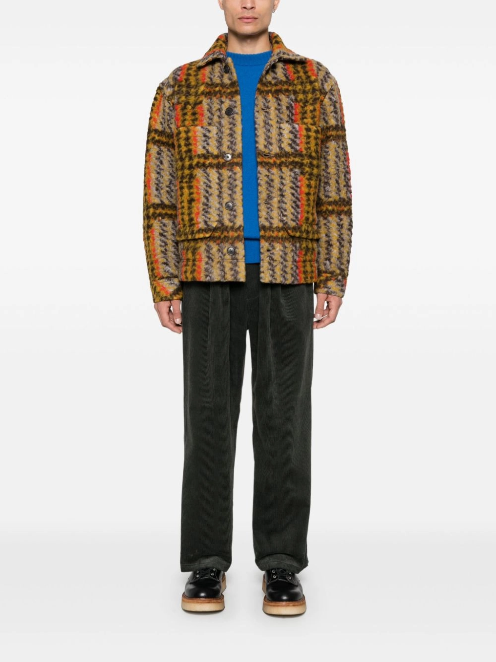 Lamington Jacket - Multi Colored Checks Quick Dry Coating