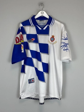 1999/00 ESPANYOL *CENTENARY* HOME SHIRT (XXL) JOHN SMITH Wicking Interceptor Fabric