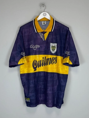 1995/96 BOCA JUNIORS HOME SHIRT (L) OLAN Breath Ready Tactile Surface Weave