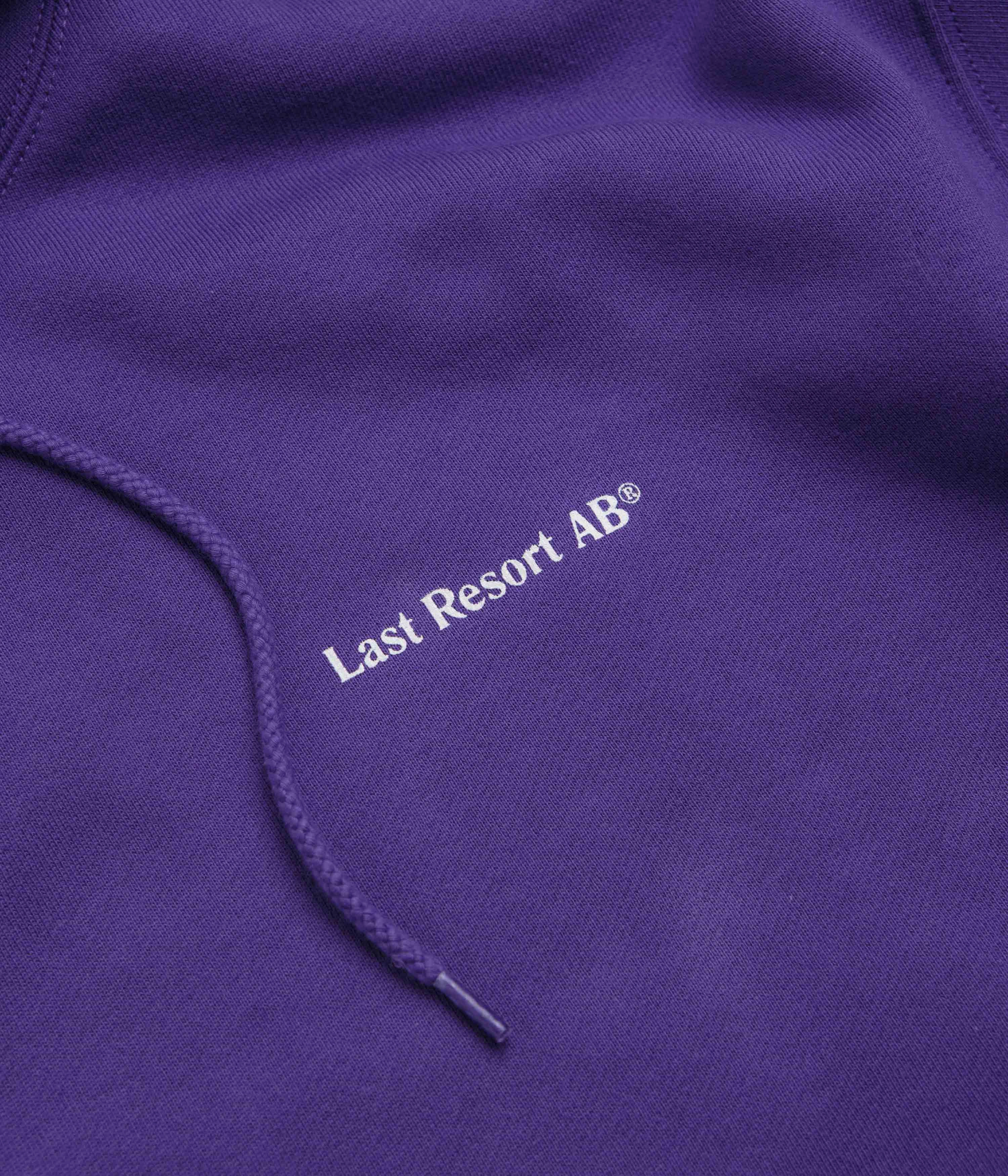 spandex blend Last Resort AB Atlas Monogram Hoodie - Heliotrope / White