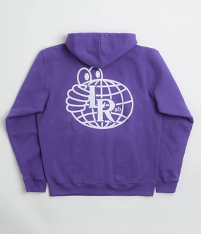 Jungle style Style Feel Last Resort AB Atlas Monogram Hoodie - Heliotrope / White