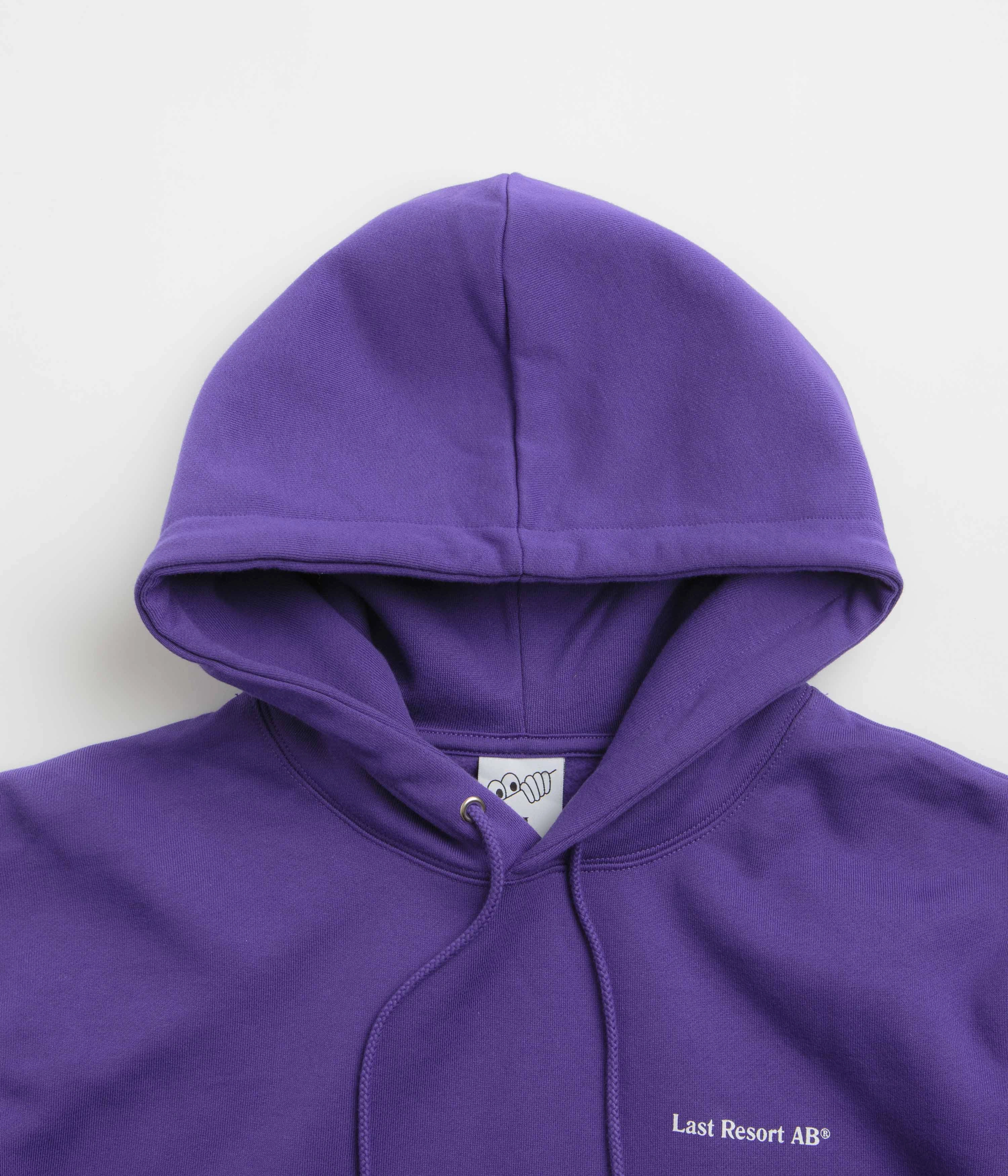Last Resort AB Atlas Monogram Hoodie - Heliotrope / White shopping spree Frog like