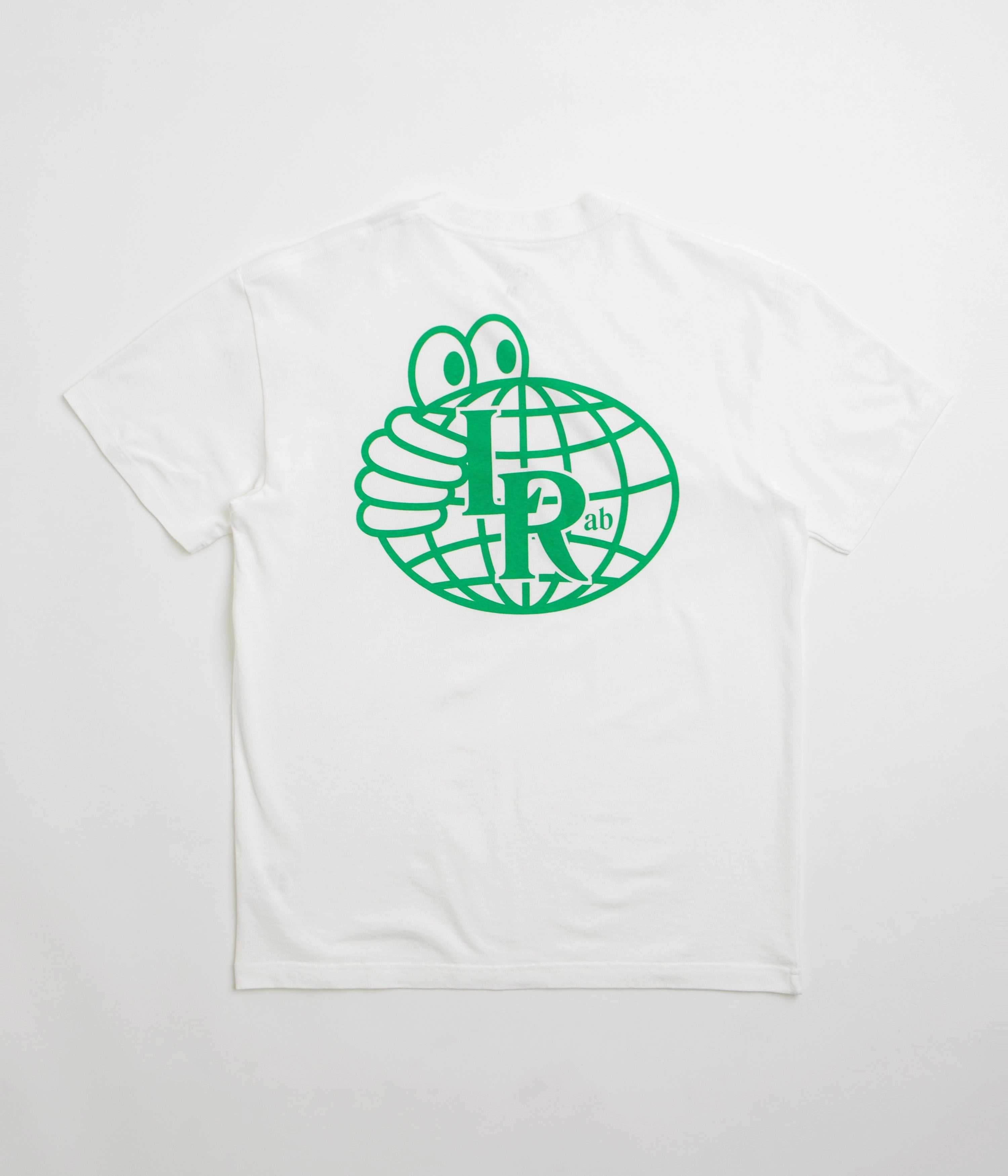 Last Resort AB Atlas Monogram T-Shirt - White / Kelly Green Durable Stitching loose fitting