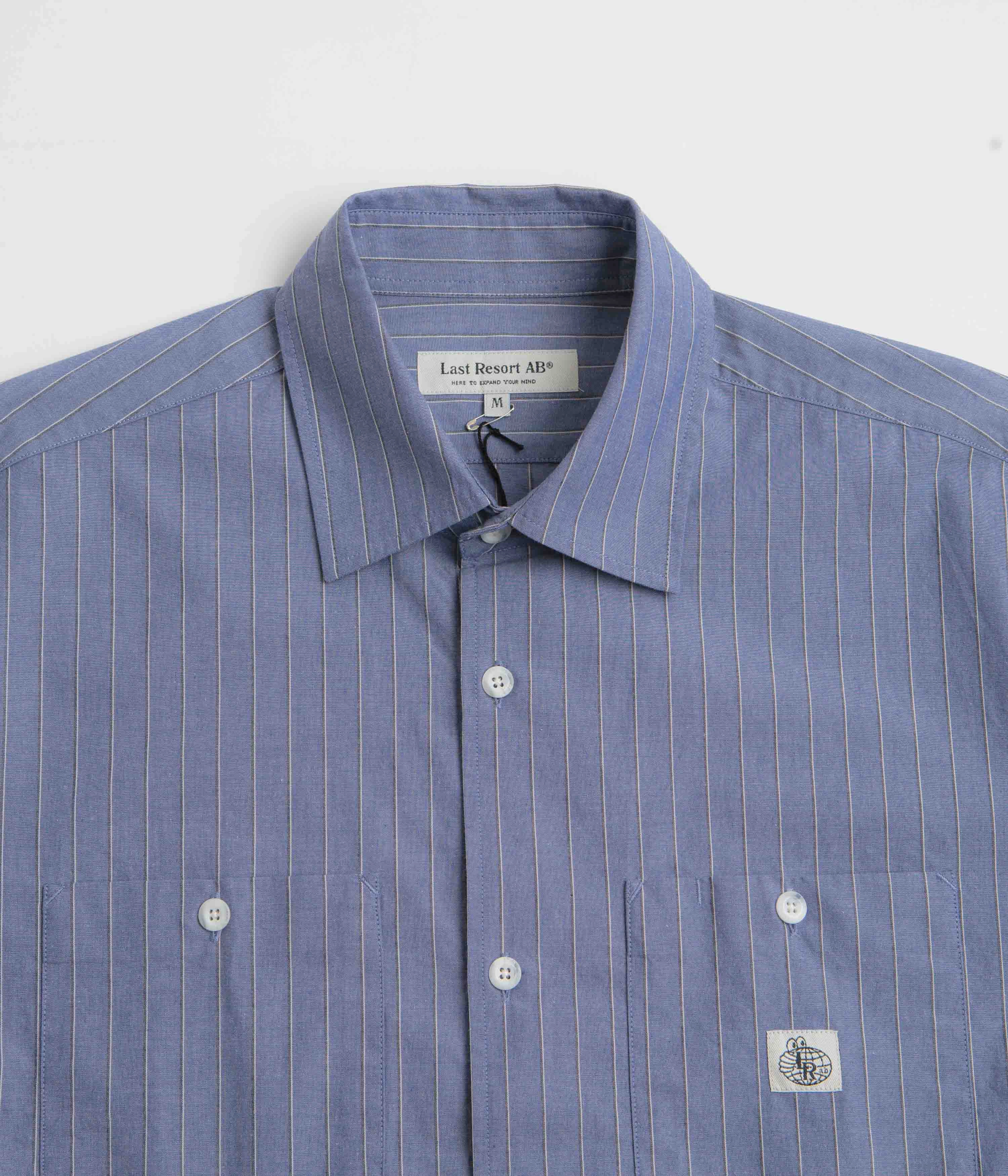 Last Resort AB SS-SM001 Short Sleeve Shirt - Zen Blue Seasonal Fashion