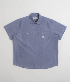 Last Resort AB SS-SM001 Short Sleeve Shirt - Zen Blue Chic Ensemble