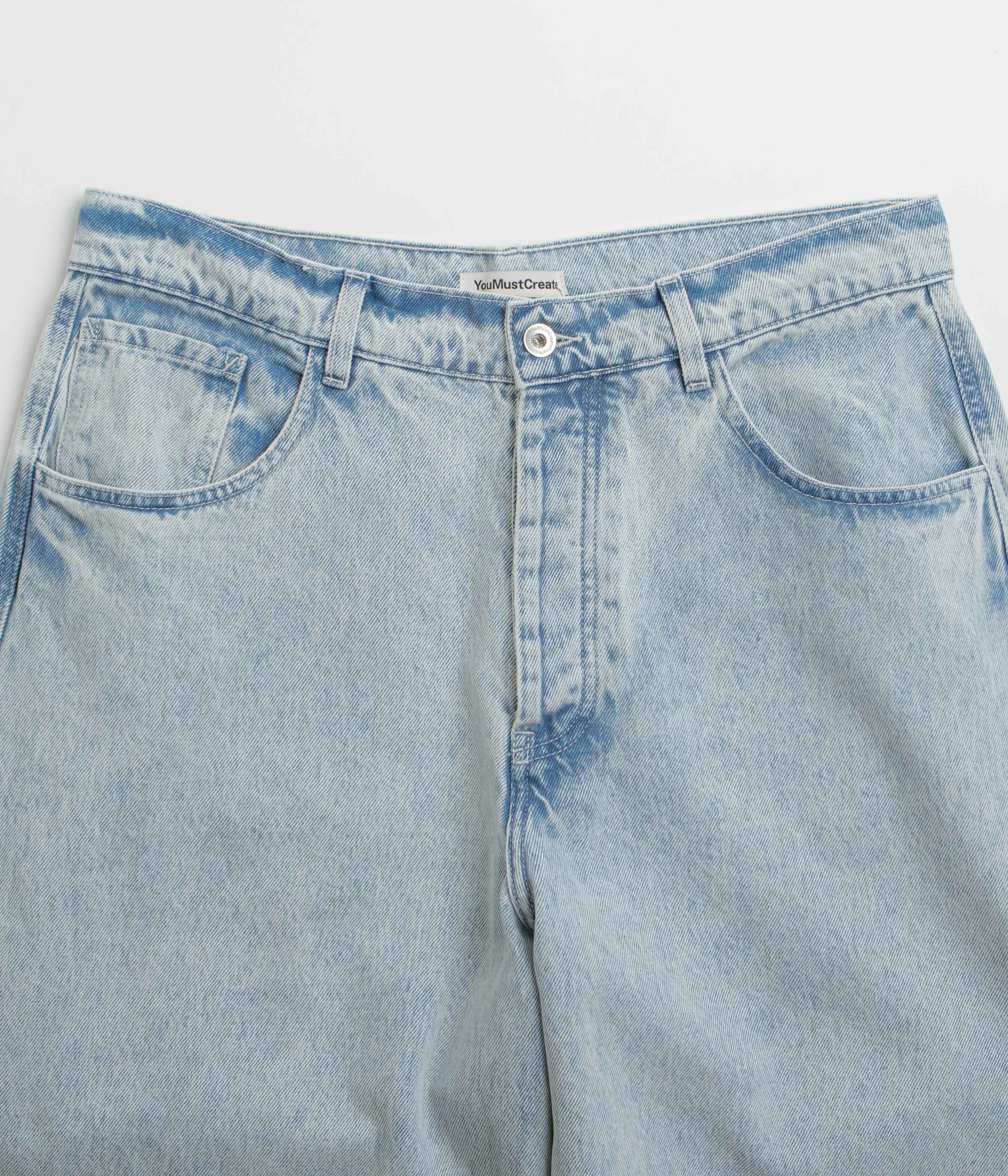 Parent Style Trendy Breathable Water Efficient Wash Process YMC Replacement Jeans - Indigo