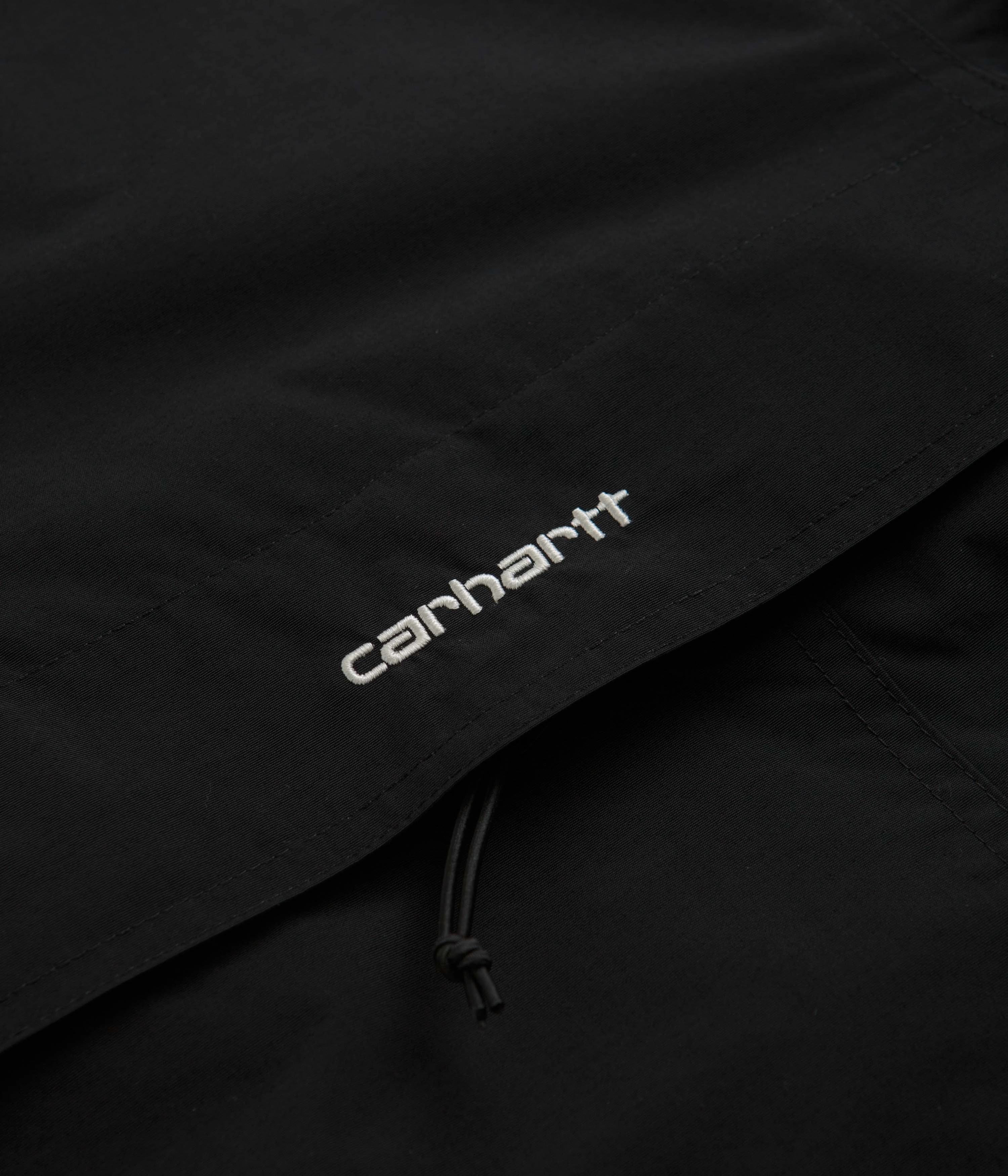 Carhartt Summer Windbreaker Pullover Jacket - Black / White Legacy