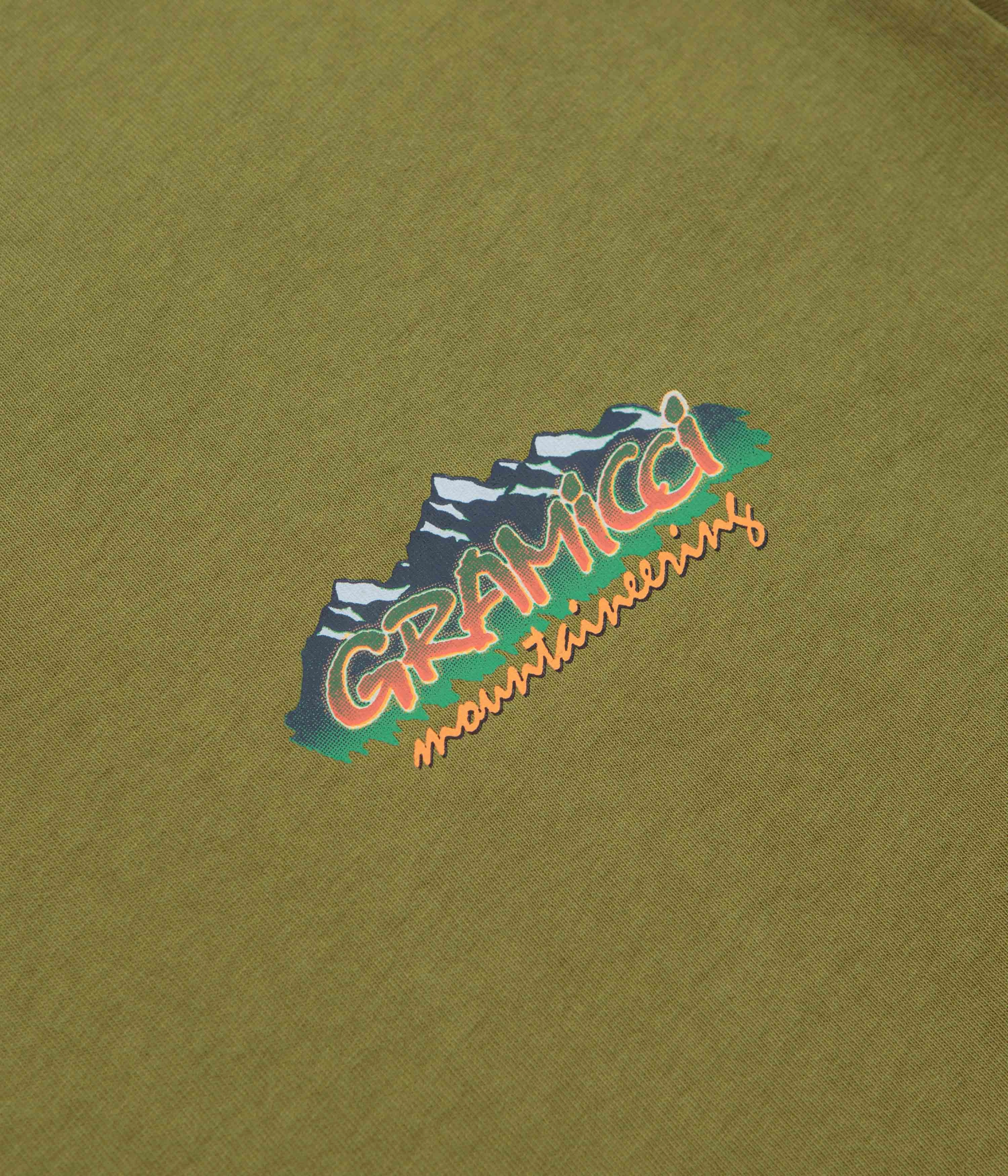 Minimalist Layer Gramicci Mountaineering T-Shirt - Pistachio Pigment