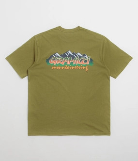 Gramicci Mountaineering T-Shirt - Pistachio Pigment Sporty and Cool
