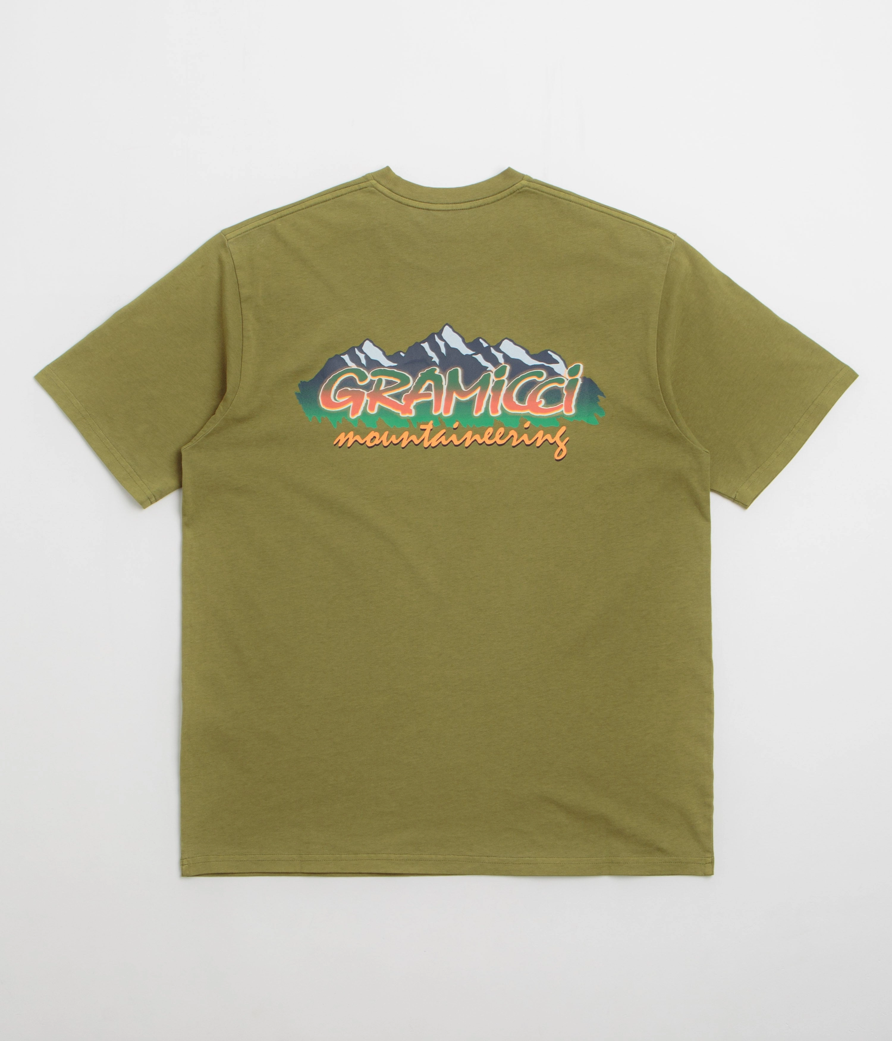 Gramicci Mountaineering T-Shirt - Pistachio Pigment Sporty and Cool