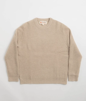 Casual apparel Mollusk Merino Crewneck Sweatshirt - Linen