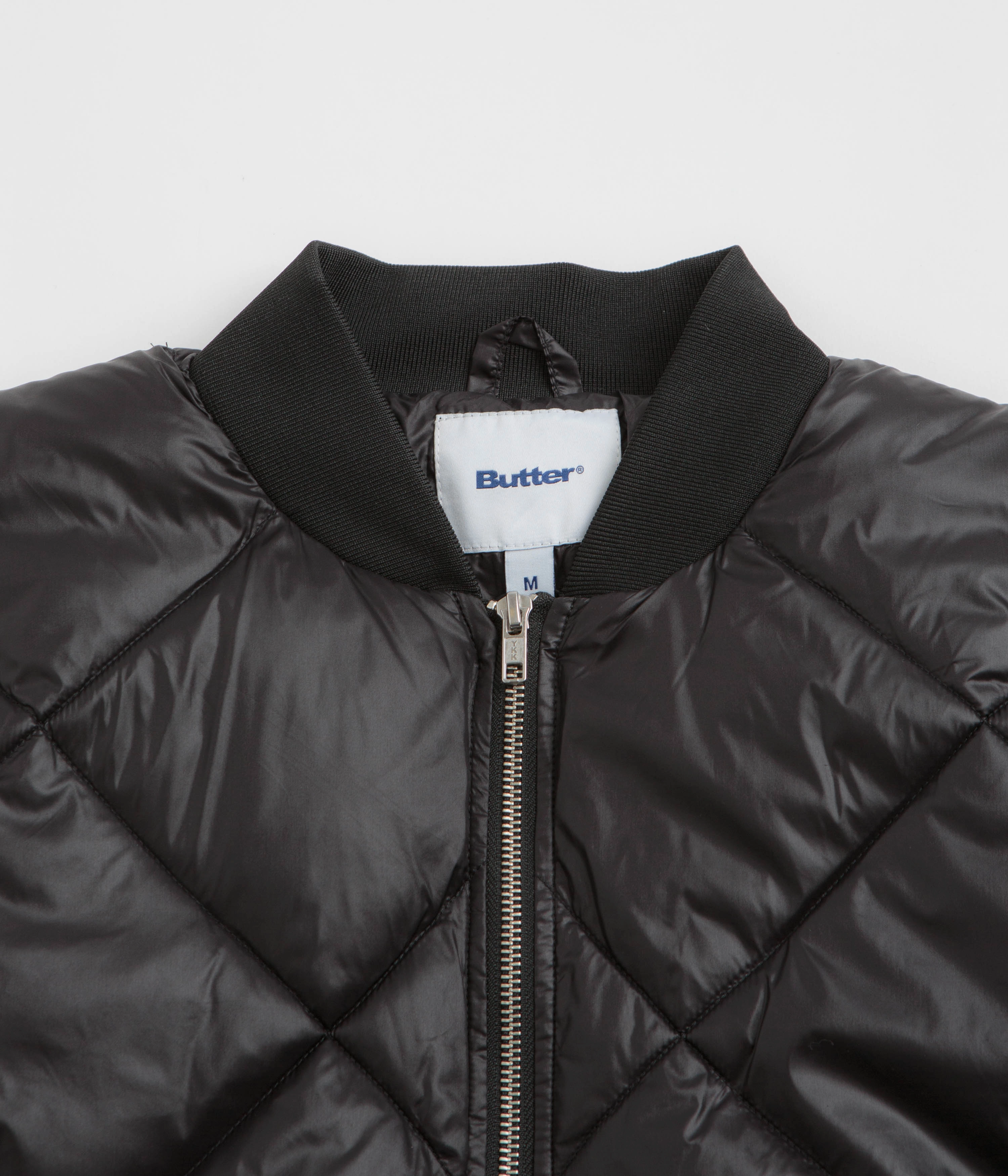 Cool Weather Butter Goods Temperature Bomber Jacket - Black