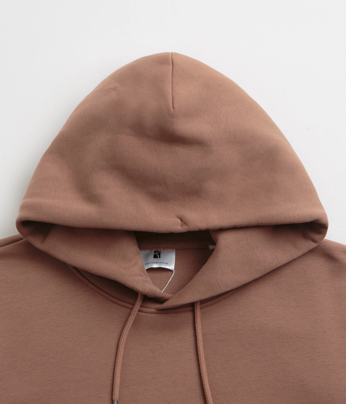 Glossy Look Poetic Collective Painting Hoodie - Brown