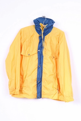 Expandable Sleeve Cuffs Layer Option F.L.G. Members Boys 176 Lightweight Jacket Yellow Full Zipper Hooded Nylon Waterproof