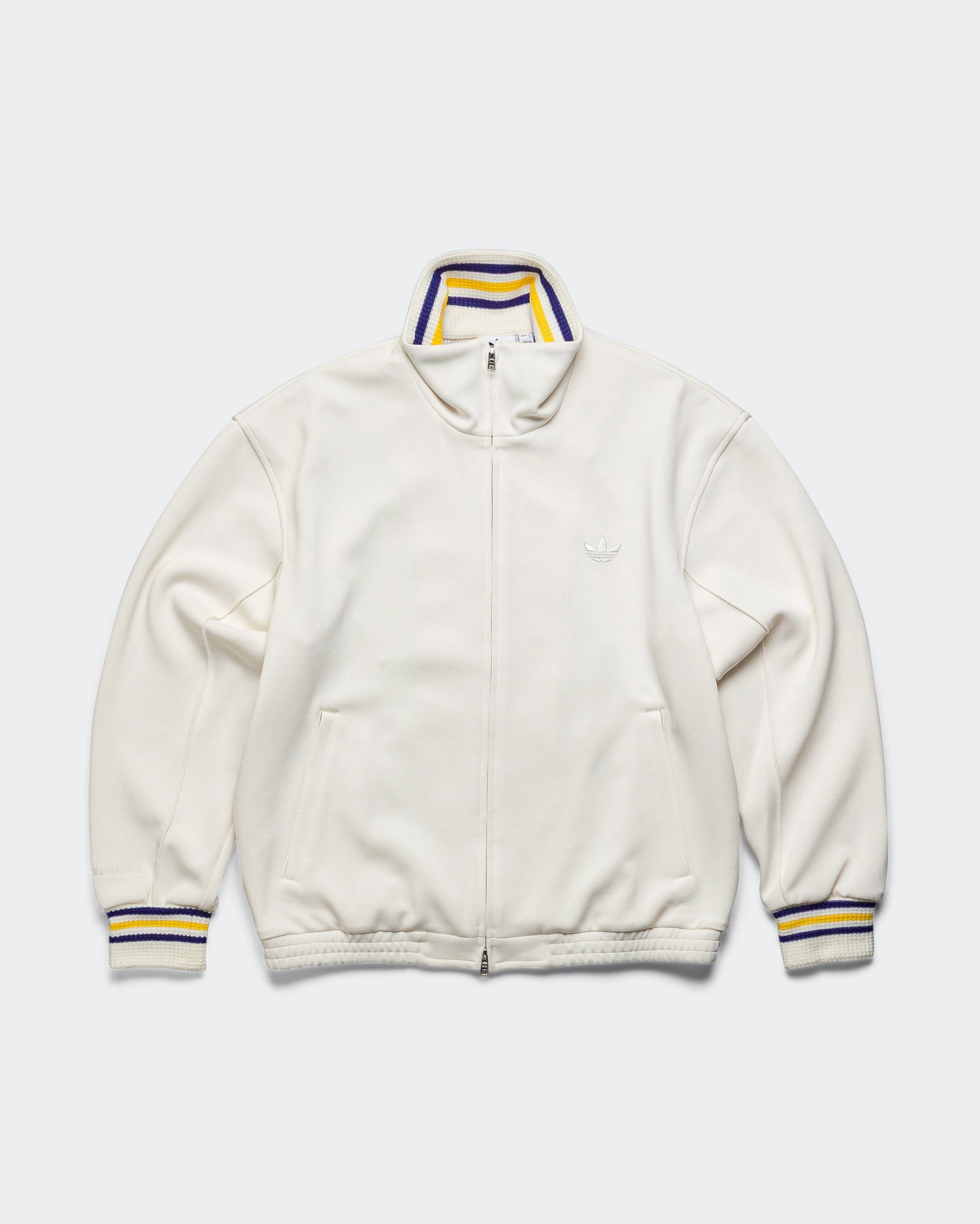 Jabbar Track Top x Wales Bonner - Chalk White Convertible Collar Design Reflective Safety Trim