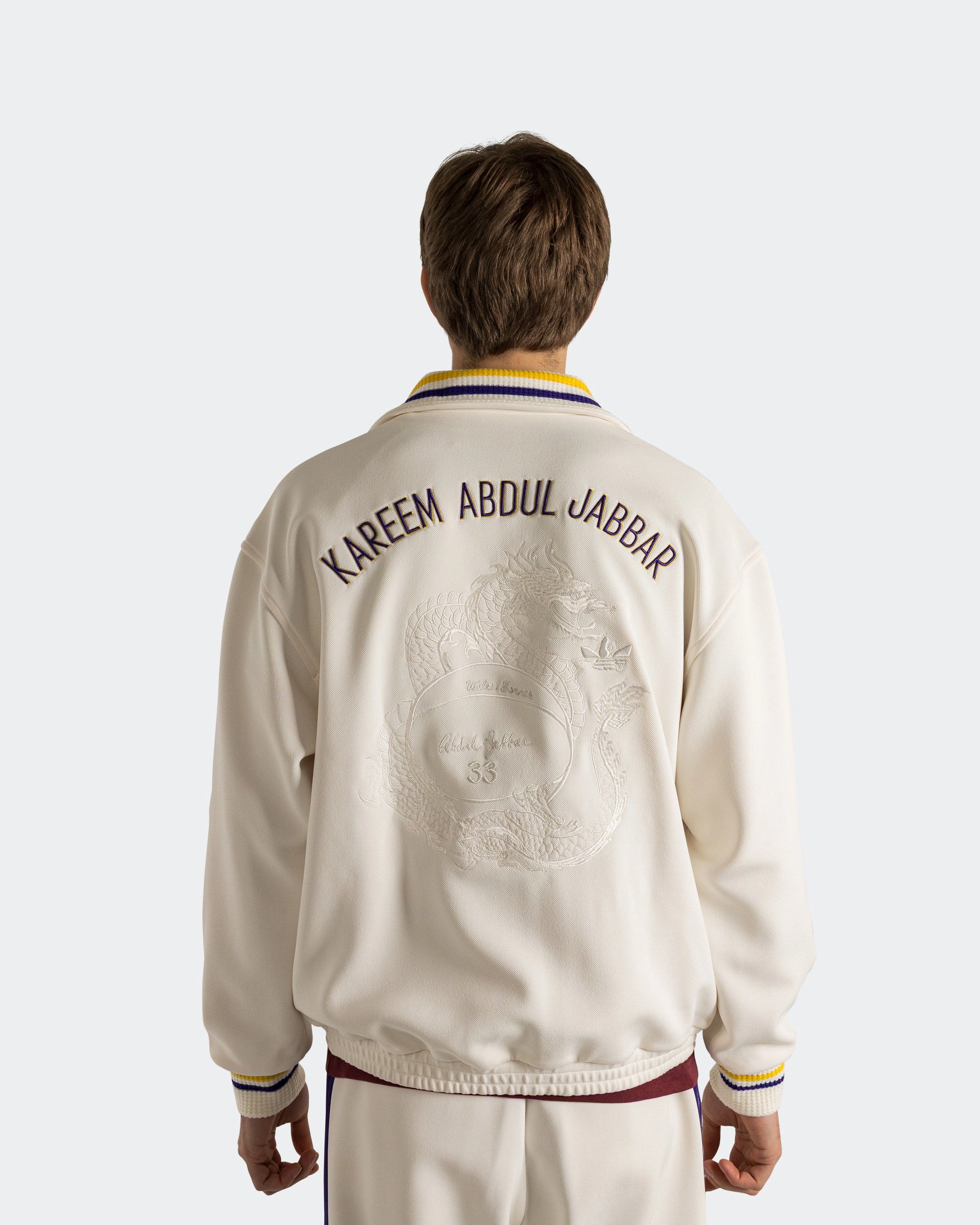 Layered Look Hard Cover Jabbar Track Top x Wales Bonner - Chalk White