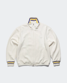 Jabbar Track Top x Wales Bonner - Chalk White Convertible Collar Design Reflective Safety Trim