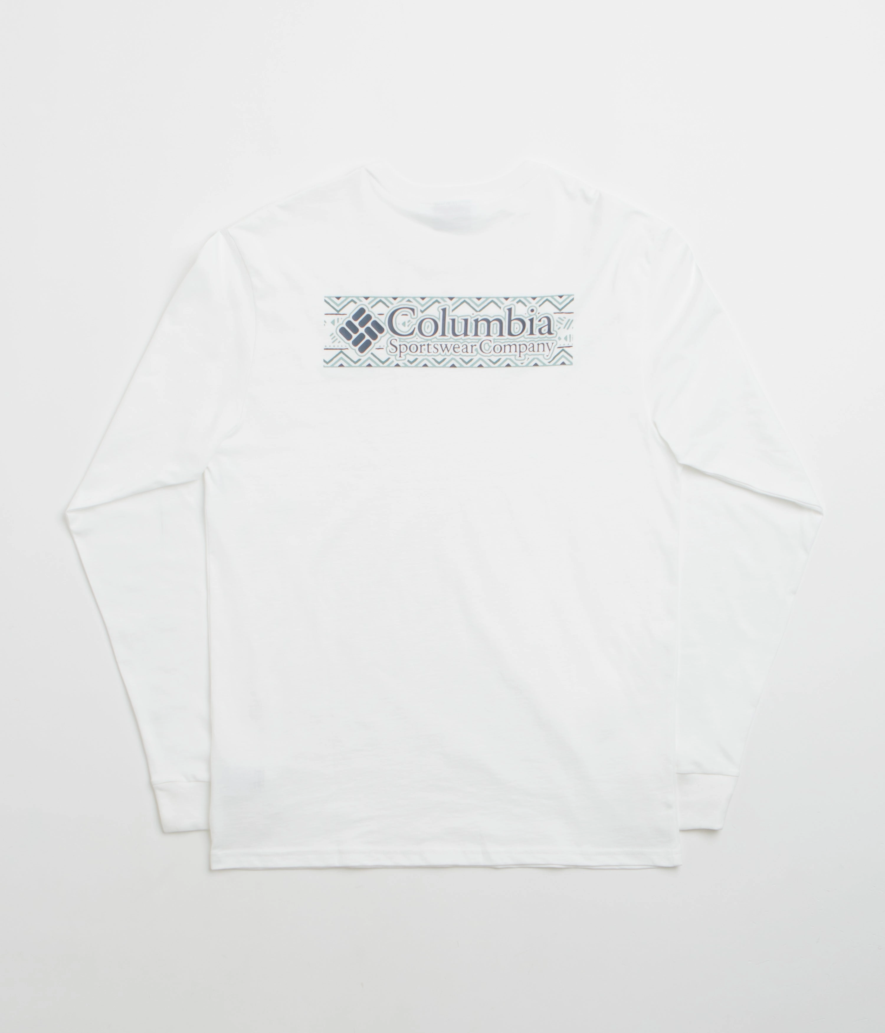 Vintage Style Columbia Explorers Canyon Long Sleeve T-Shirt - White / Branded Blanket