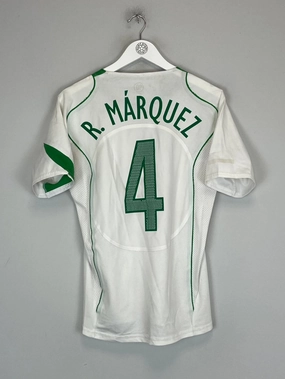 Sporty Outfit Casual Fit 2004/06 MEXICO R.MARQUEZ #4 *PLAYER ISSUE* AWAY SHIRT (S) NIKE