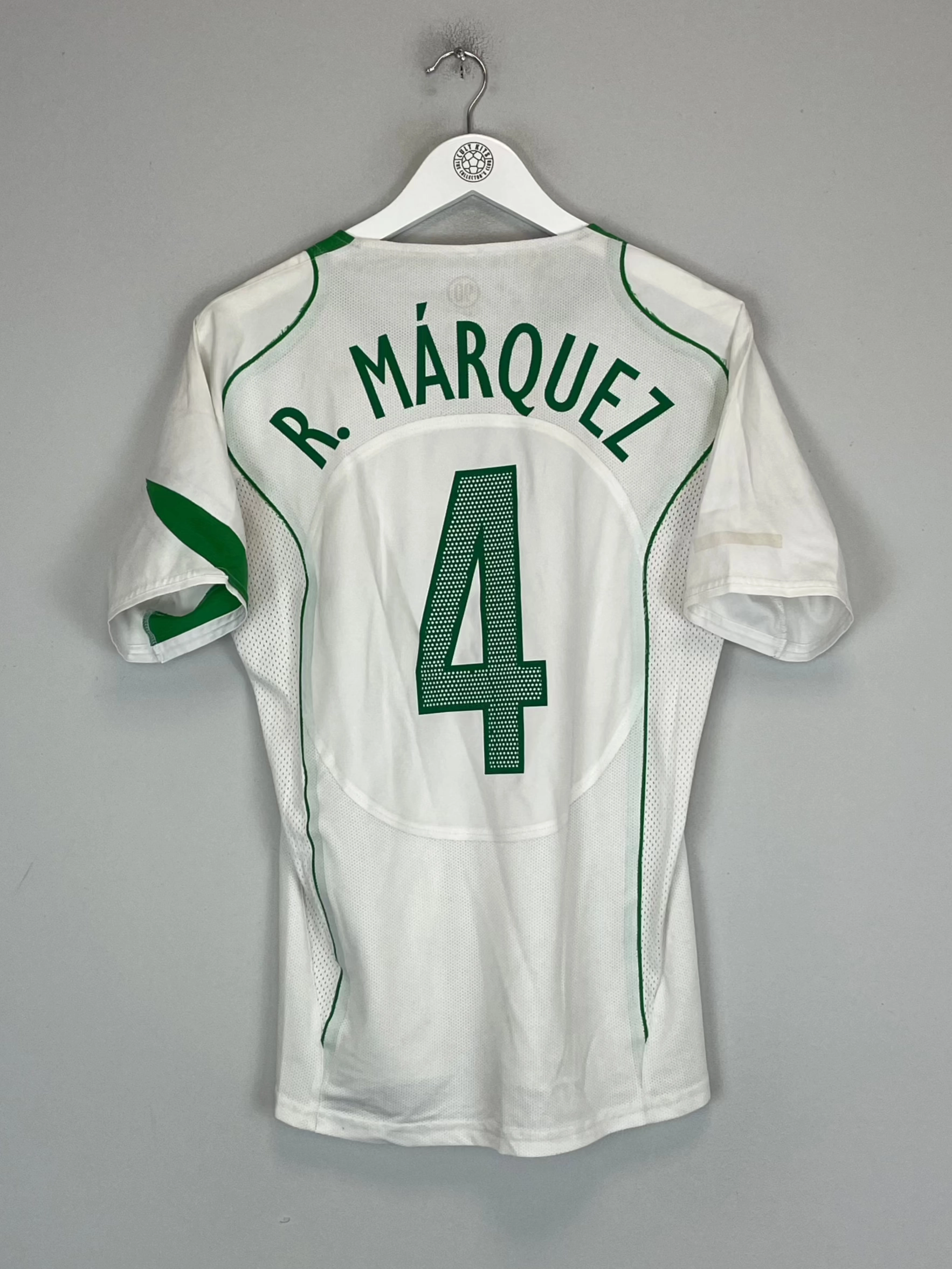 Sporty Outfit Casual Fit 2004/06 MEXICO R.MARQUEZ #4 *PLAYER ISSUE* AWAY SHIRT (S) NIKE