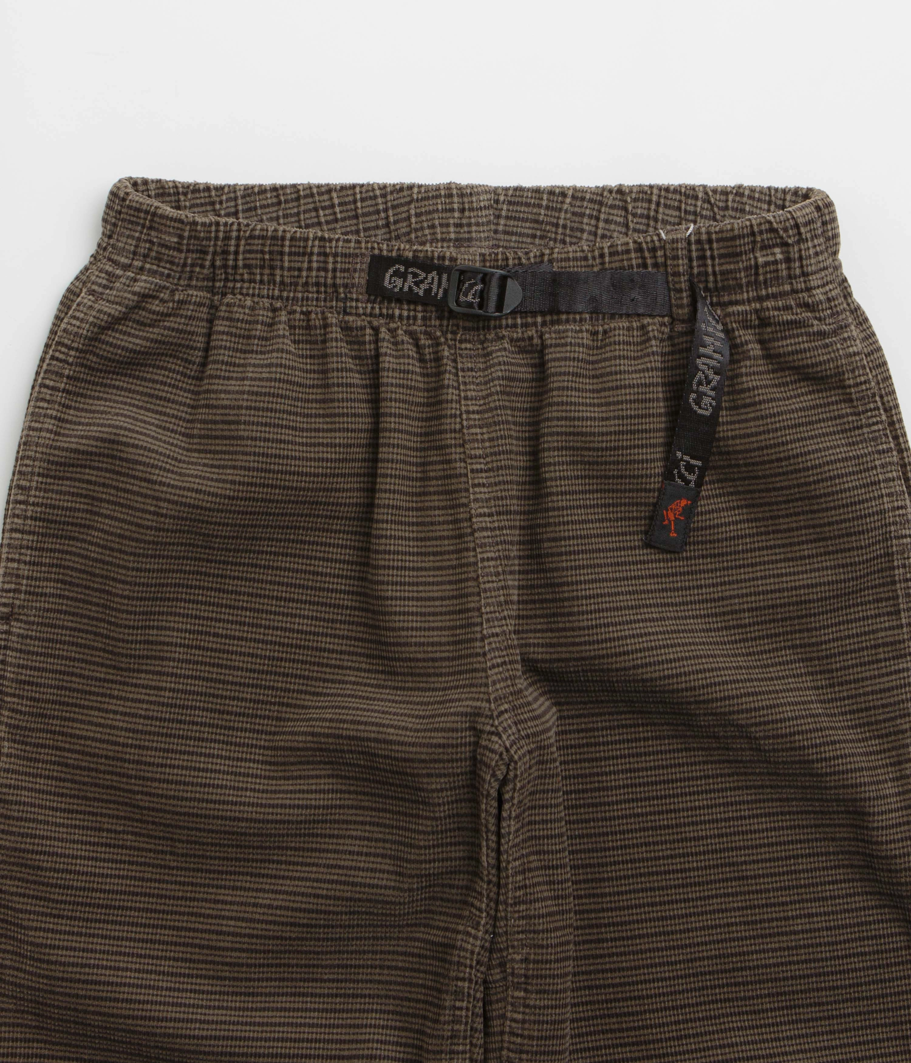 Gramicci O.G. Grid Check Jam Pants - Fossil Cozy Feel Reinforced Knees