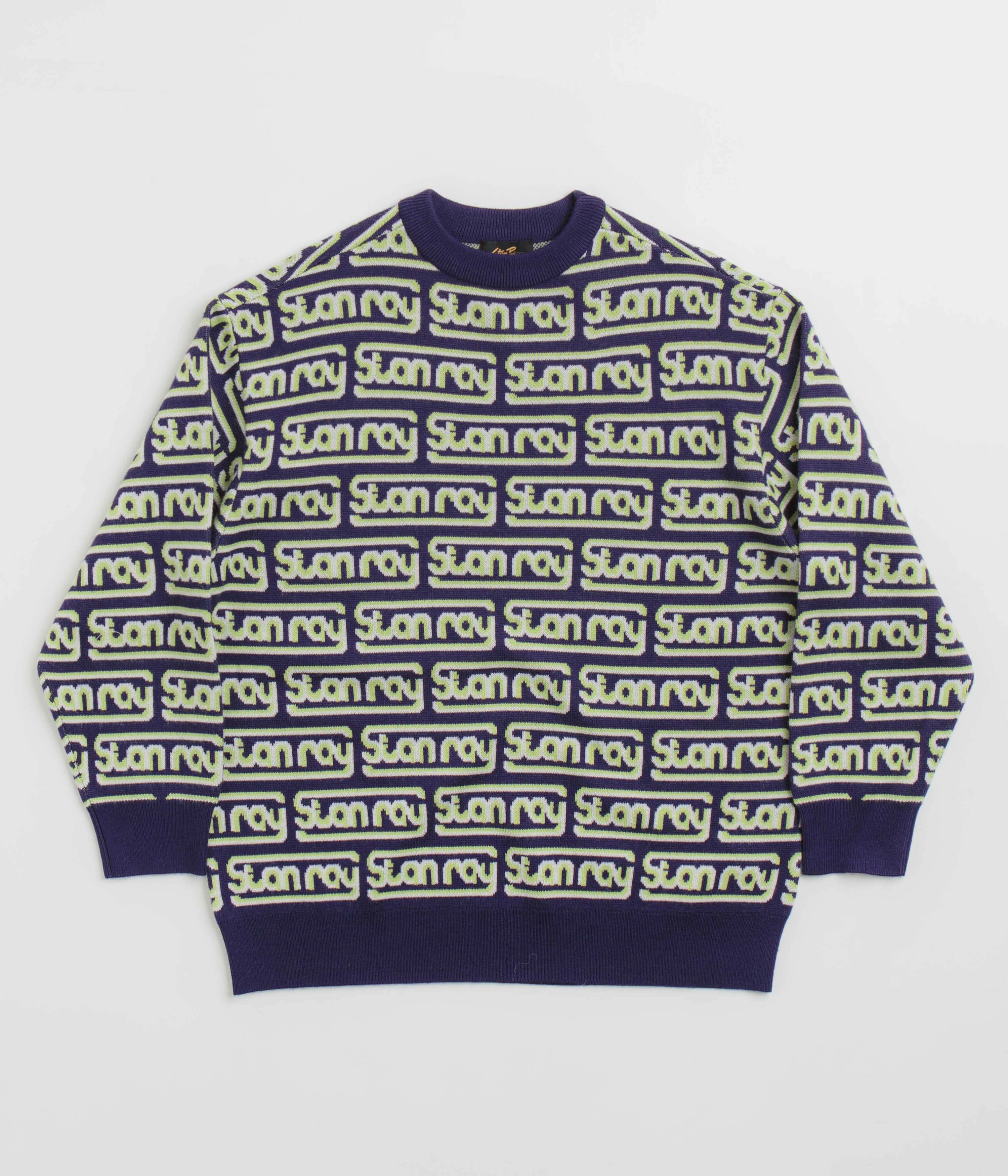 Non Irritating Simple Look Stan Ray Knitted Sweatshirt - Moto Repeat