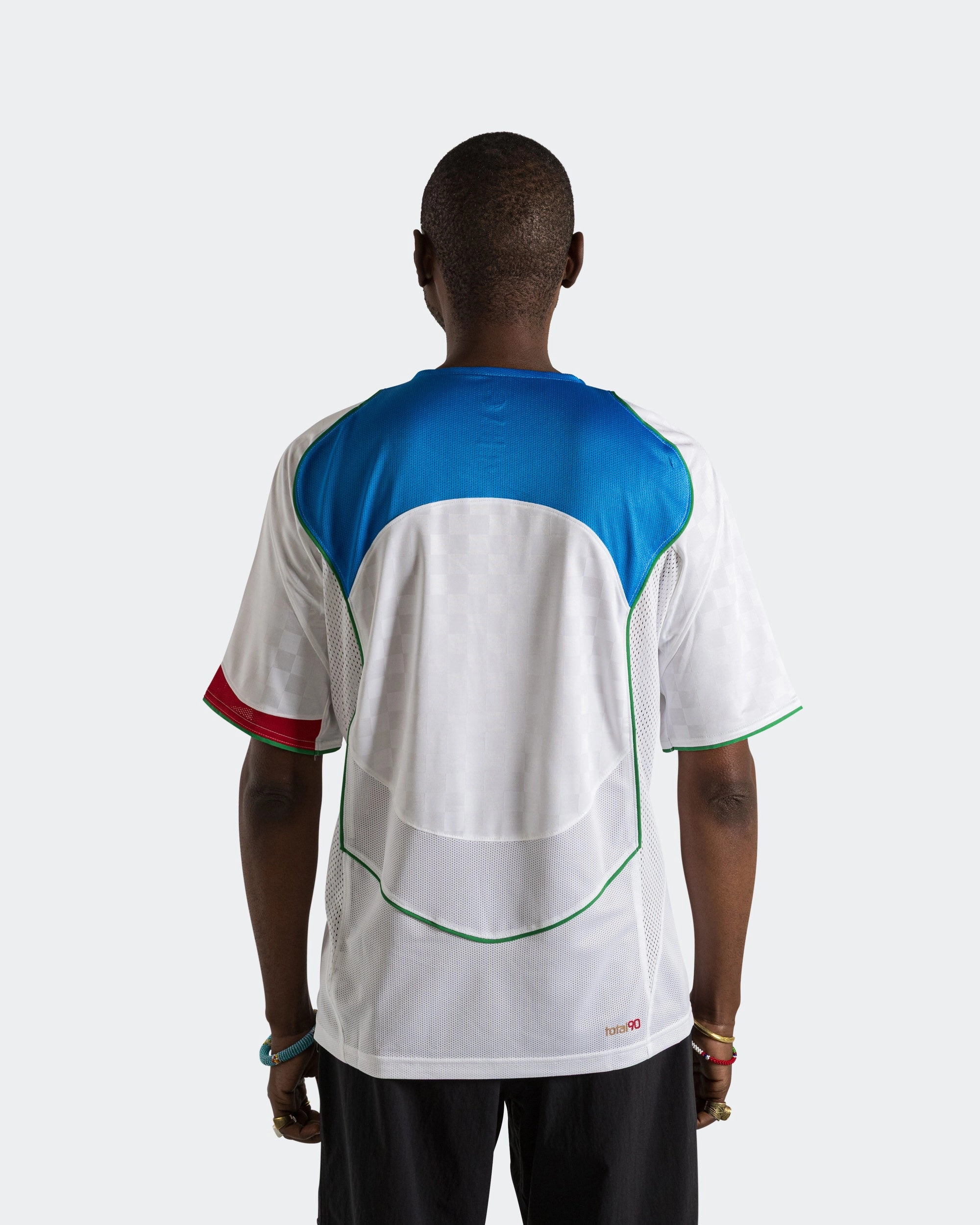 Scoop neck Fashion Essential DRI-FIT T90 Energy Jersey - White/Blue-Red