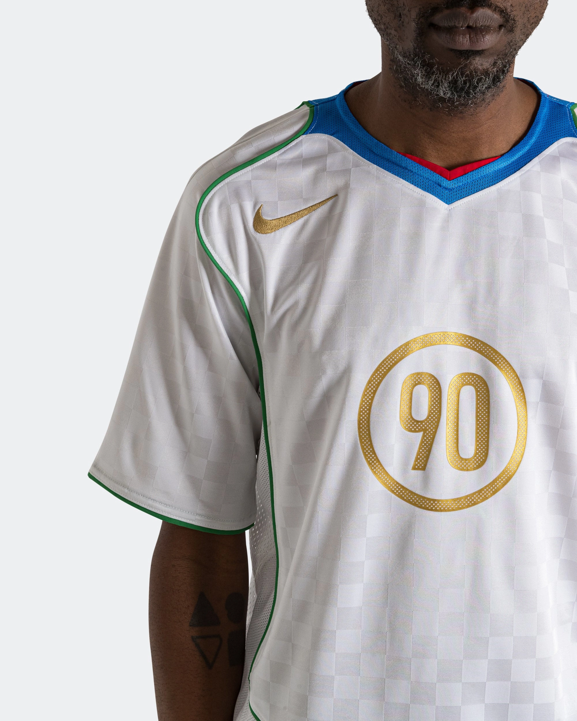 MultipurposeCuffs DRI-FIT T90 Energy Jersey - White/Blue-Red