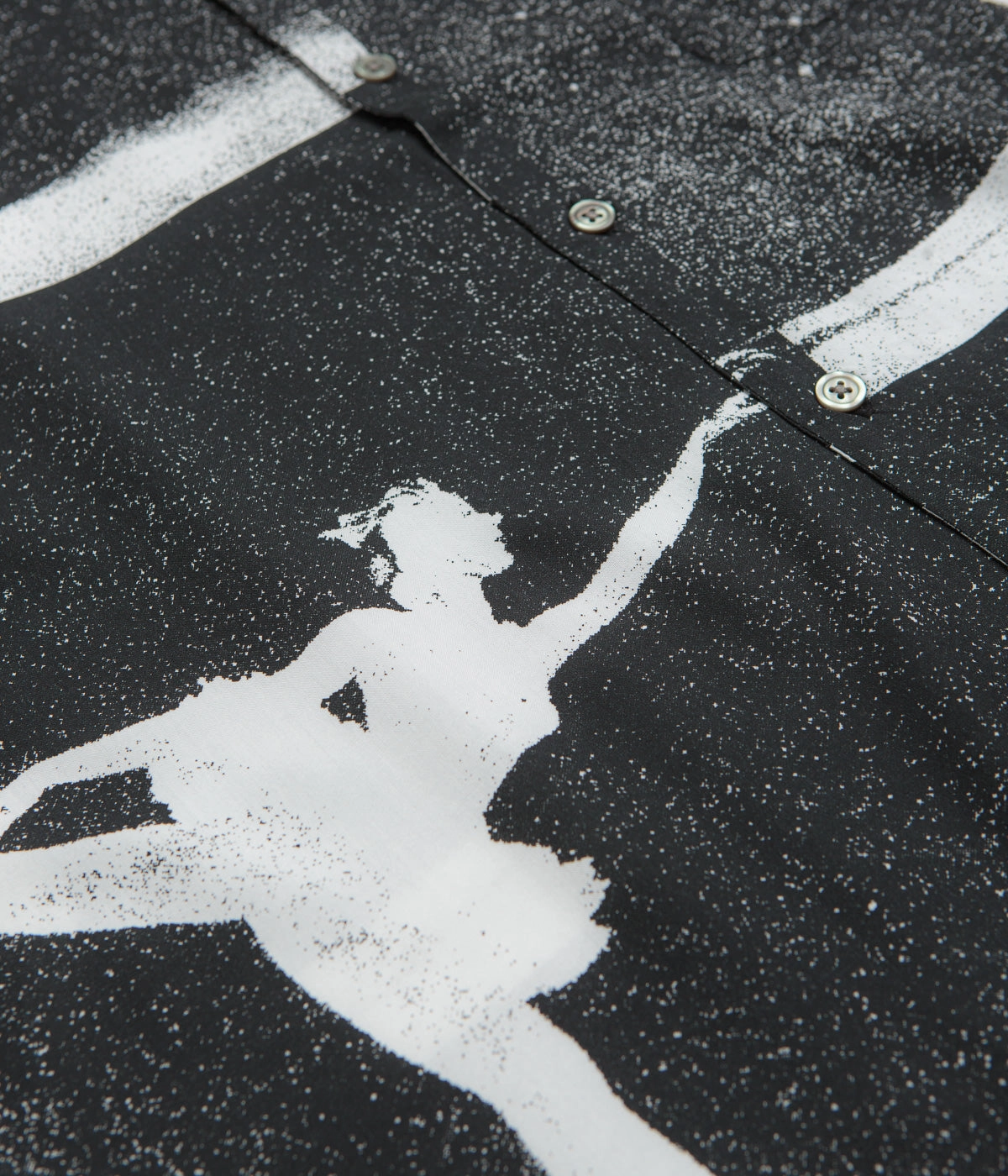 Minimalist Style Urban Edge Obey Jacques Short Sleeve Shirt - Black Multi