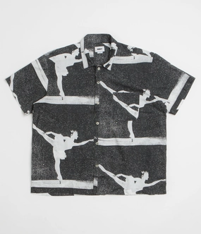 Obey Jacques Short Sleeve Shirt - Black Multi Sleek Silhouette All day wearability