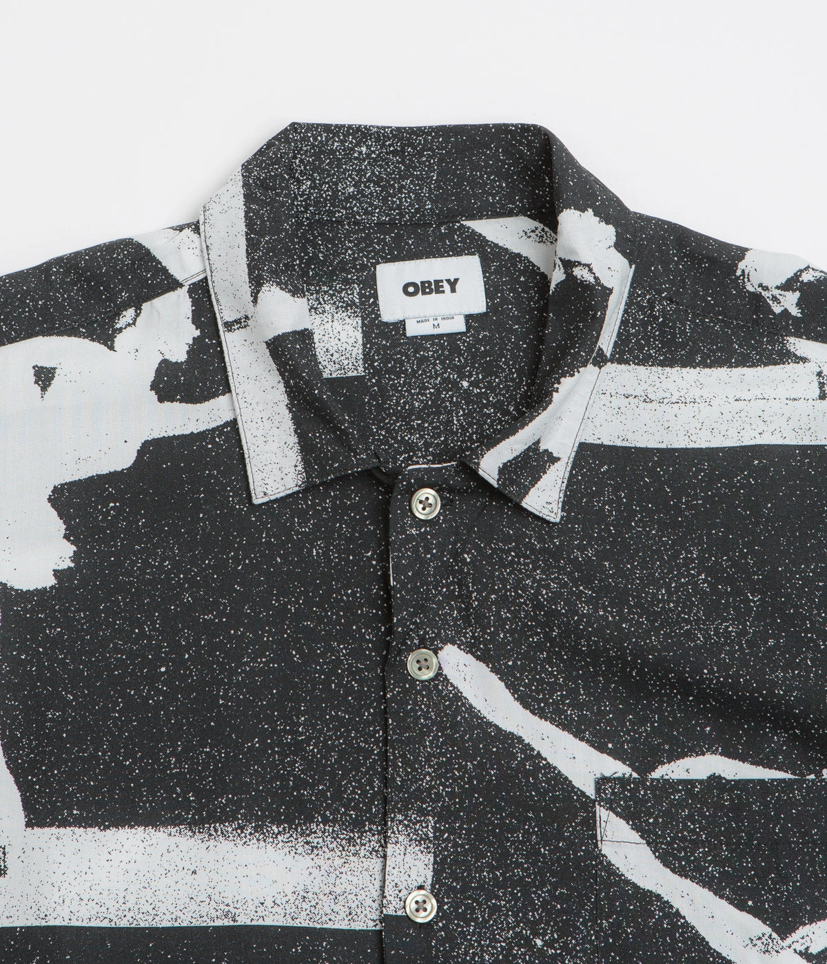 Trendsetting Style Obey Jacques Short Sleeve Shirt - Black Multi