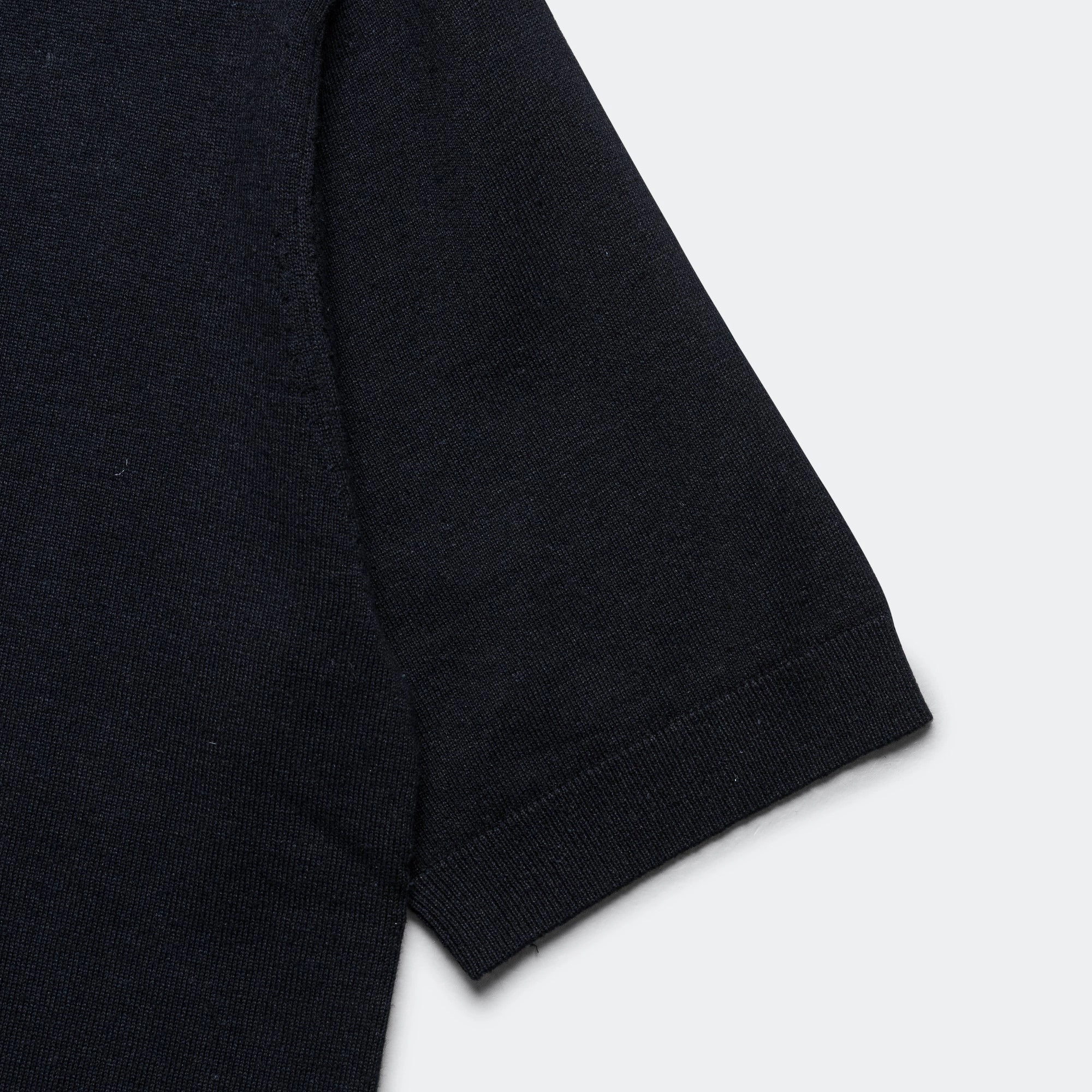 natural fiber Leif Cotton Linen Polo - Dark Navy